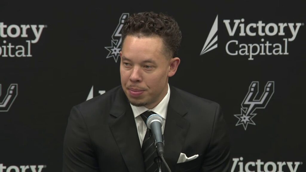San Antonio Spurs introduce Mitch Johnson as new head coach