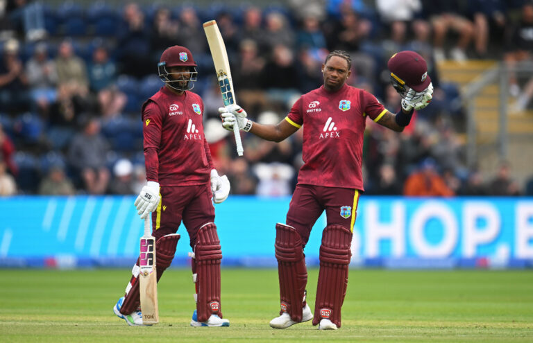 Carty century, Hope 78 drive West Indies to 308
