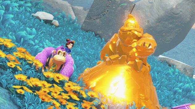 Donkey Kong Bananza Takes Inspiration From Dark Souls For These Gold Statues