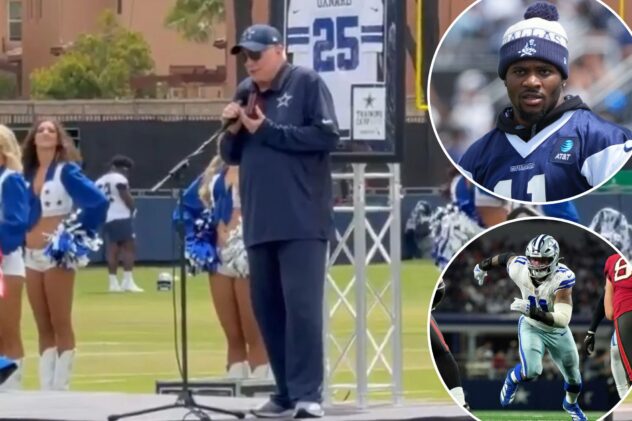 Jerry Jones heckled by Cowboys fans over Micah Parsons contract drama