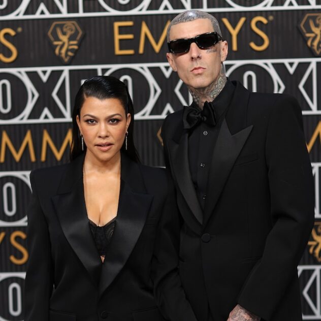 Kourtney Kardashian & Travis Barker's Son Rocky Plays Drums in New Pic