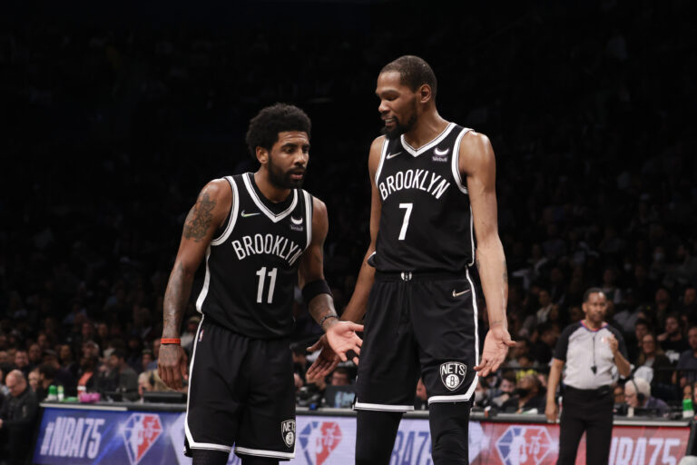 Kyrie Irving opens up on doomed Nets era after Kevin Durant questioned his commitment