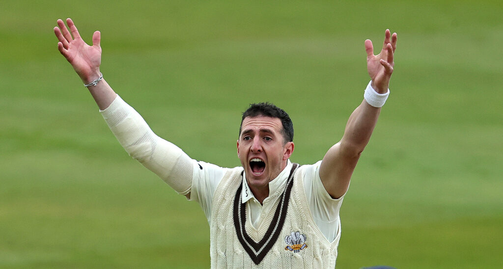 Lawrence, Patel, Worrall give Surrey the edge on 15-wicket day