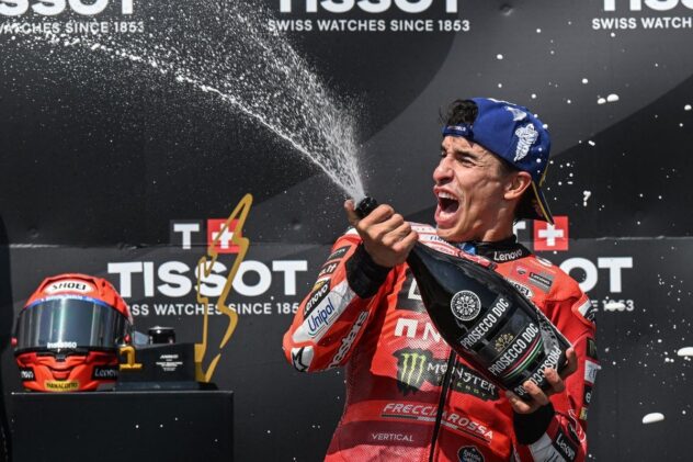 MotoGP Czech GP: Marc Marquez wins at Brno as title rival Alex Marquez crashes