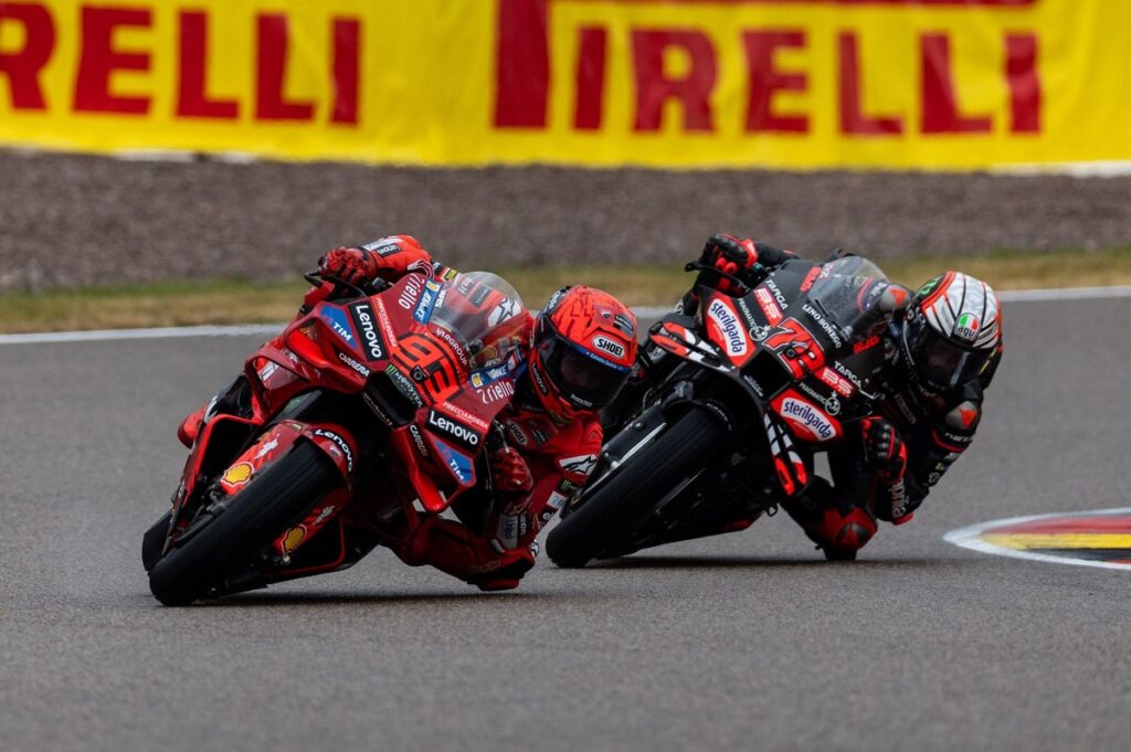 MotoGP German GP: Marc Marquez snatches sprint glory from Bezzecchi