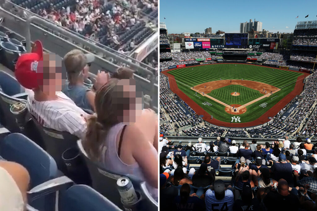 Phillies fans seemingly caught on video in Yankee Stadium sex act