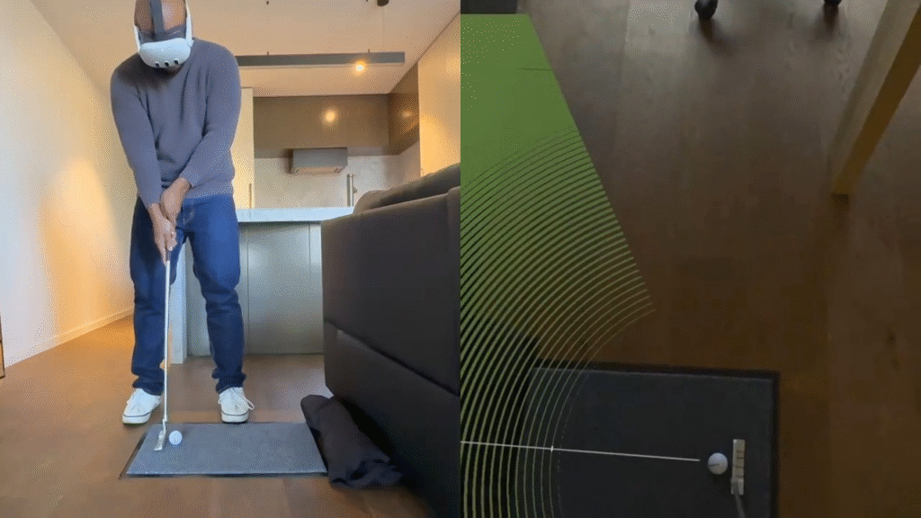 Putt Window Lets You Use Your Real Putter & Ball In Quest 3 Mixed Reality