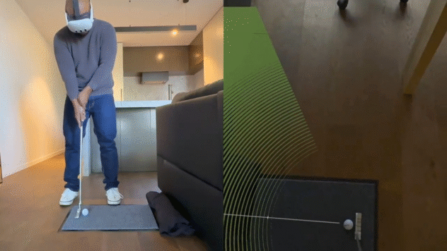 Putt Window Lets You Use Your Real Putter & Ball In Quest 3 Mixed Reality