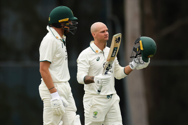Scott and Philippe leave Australia A scenting victory