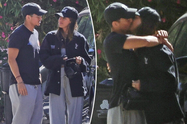 See photos of Jessica Alba passionately kissing new boyfriend Danny Ramirez outside his LA home