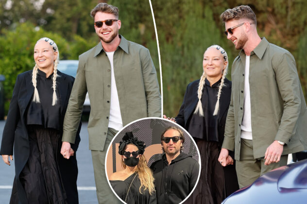 Sia, 49, holds hands with Harry Jowsey, 28, months after filing for divorce from Dan Bernard