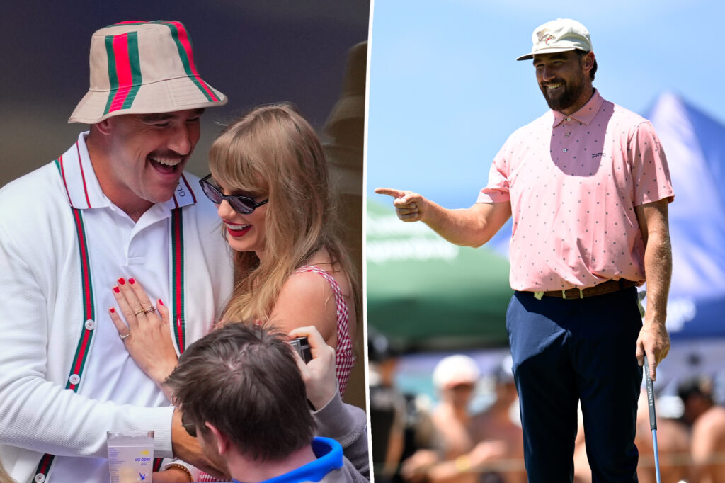 Travis Kelce gives adorable reaction to fan who calls Taylor Swift the ‘best girlfriend in the world’