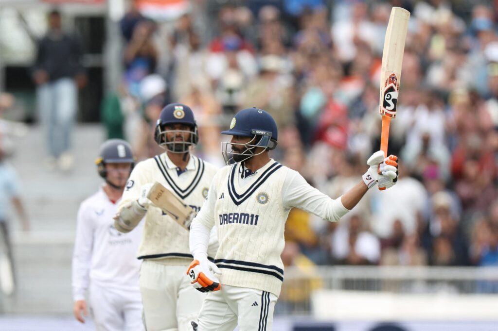 Washington and Jadeja fighting fifties help India take the lead