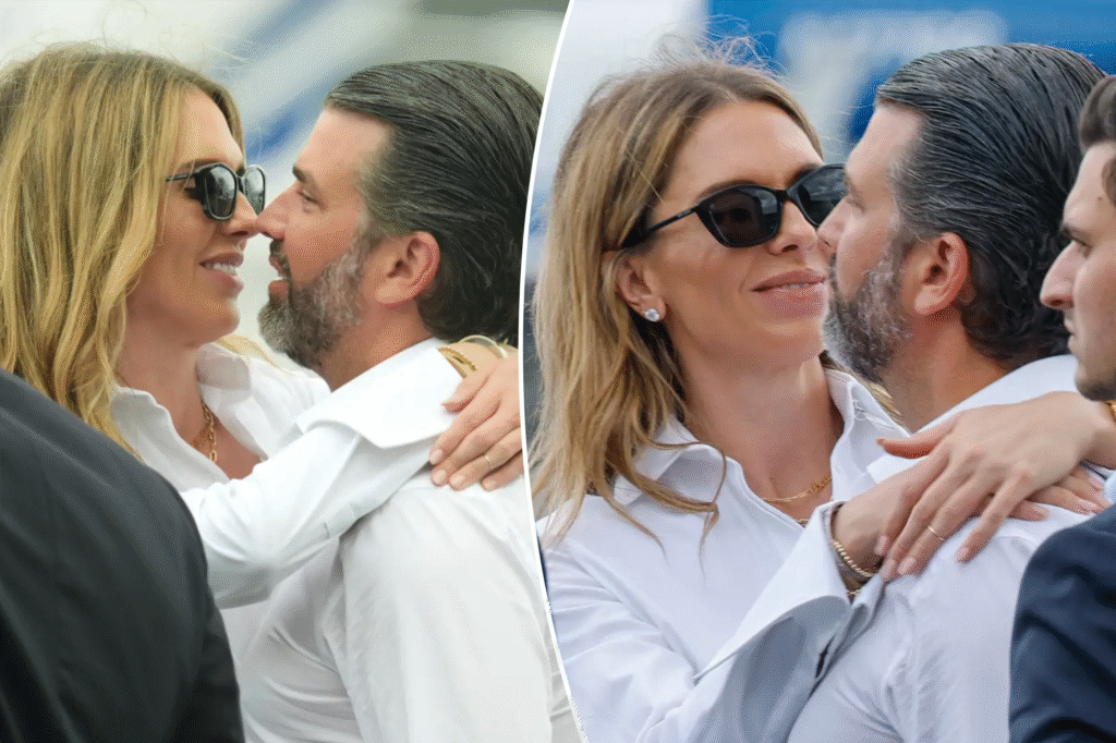 Watch Donald Trump Jr. pack on the PDA with girlfriend Bettina Anderson 
