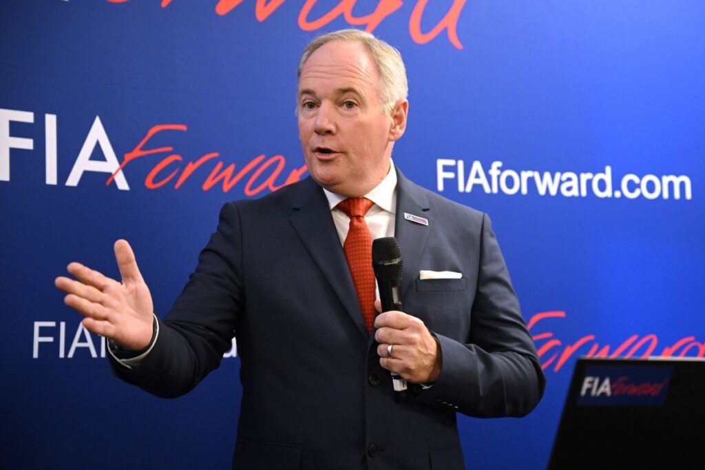 Who is FIA presidential candidate Tim Mayer? 