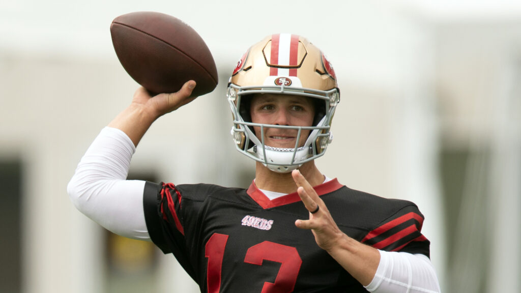 49ers' Brock Purdy excited about Jordan Watkins' potential