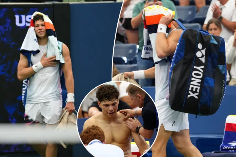 Ben Shelton retires from third-round match with injury in US Open crusher