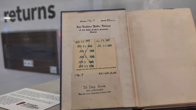 Book returned to San Antonio Public Library nearly 82 years after its due date