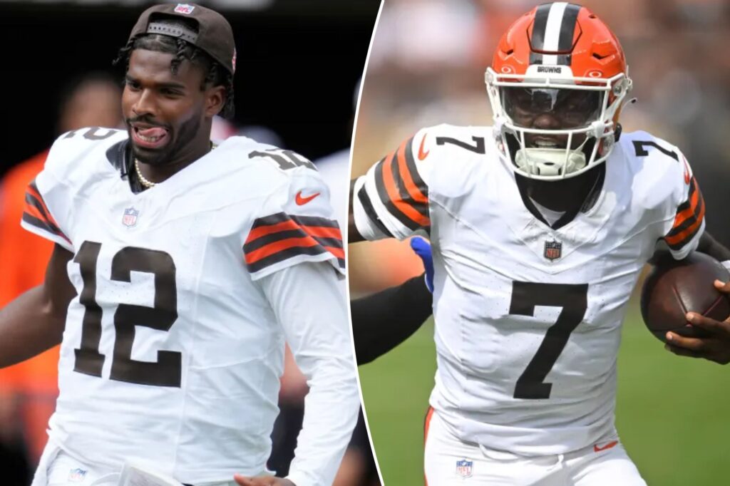 Browns cut QB Tyler Huntley with Shedeur Sanders set to be part of four-man group