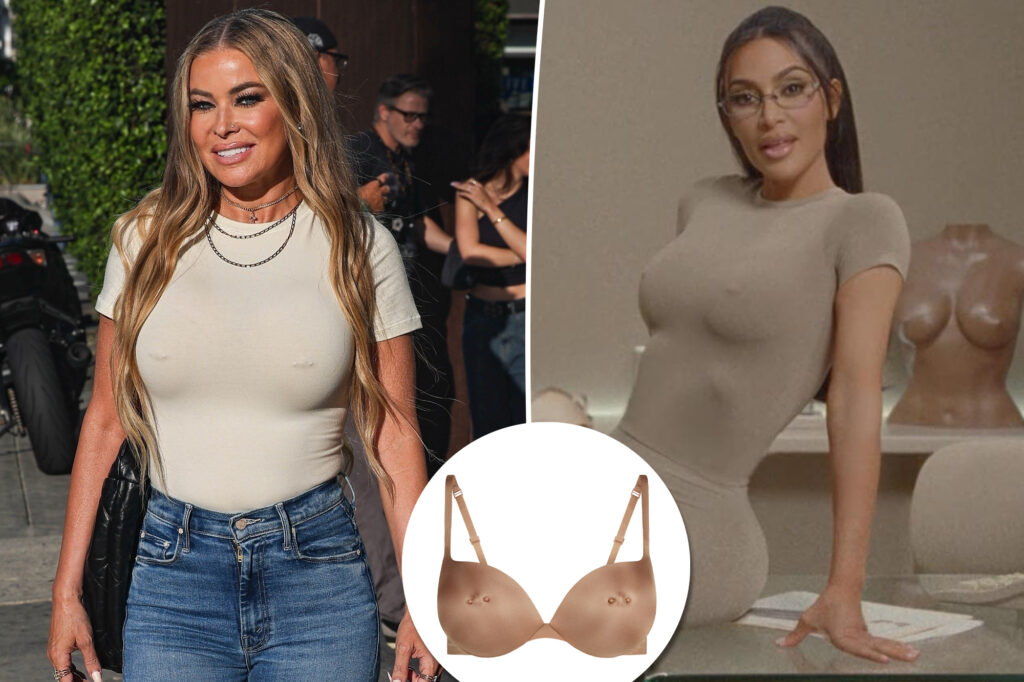 Carmen Electra gives Kim Kardashian’s Skims pierced nipple bra her stamp of approval