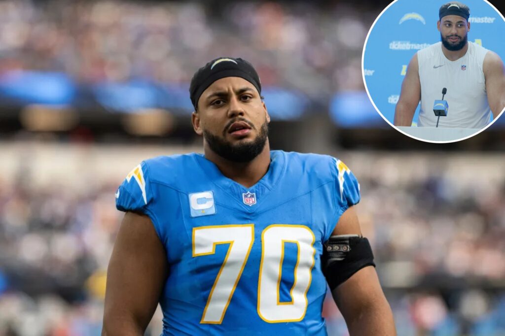 Chargers’ Rashawn Slater carted off in potentially massive injury blow