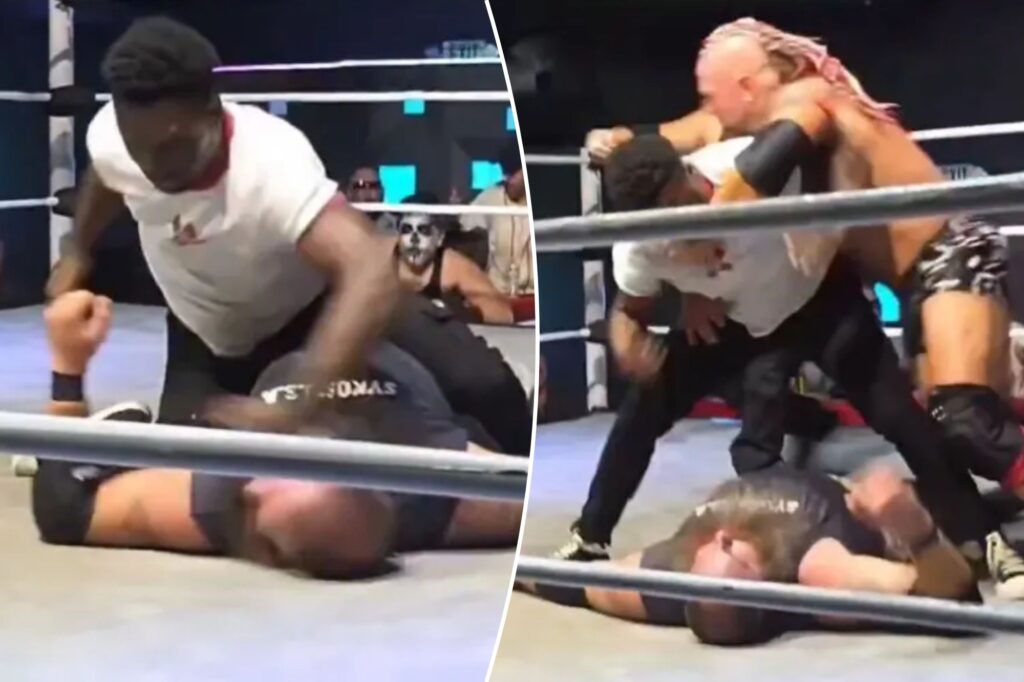 Cops investigating Rampage Jackson’s son Raja after terrifying video of vicious attack on wrestler