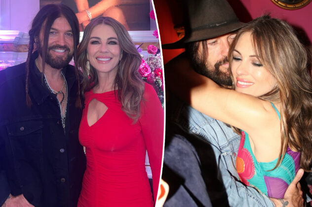 Elizabeth Hurley shares never-before-seen photos with ‘Squirrel Man’ Billy Ray Cyrus on his 64th birthday