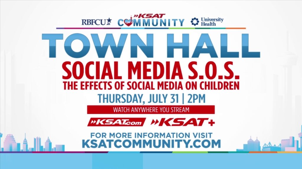 KSAT Community hosts town hall on social media effects on children, healthy online balance strategies