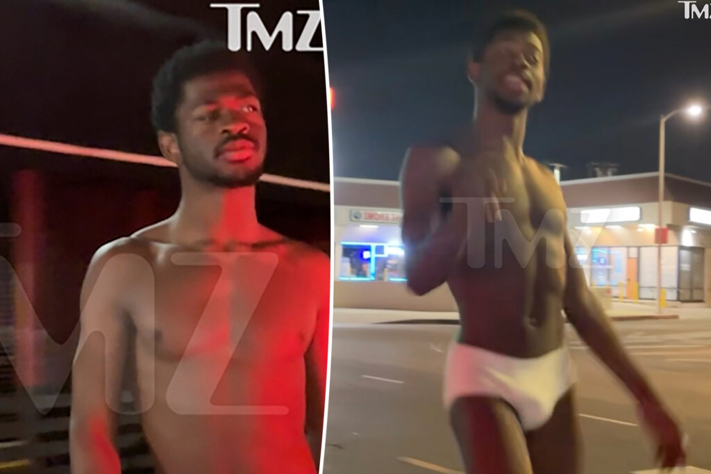 Lil Nas X allegedly punched cop in the face during bizarre near-naked outburst that led to arrest