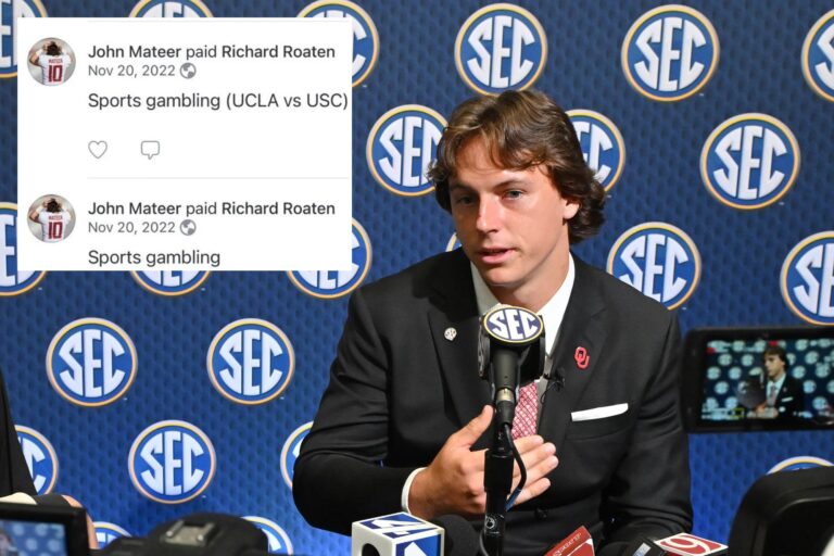 Oklahoma QB John Mateer embroiled in ‘sports gambling’ controversy