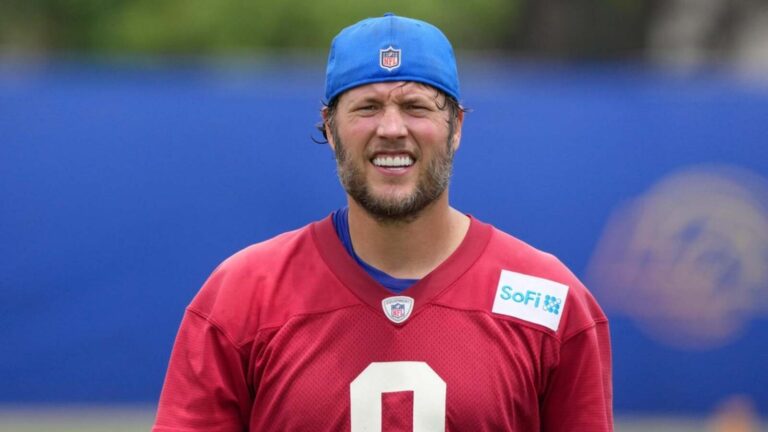 Rams' Matthew Stafford to practice Monday if workout goes well