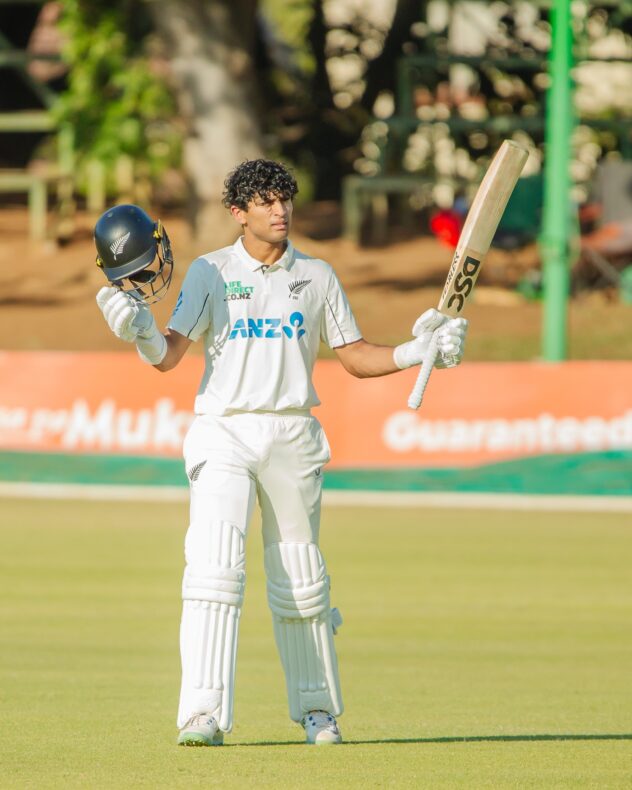 Ravindra, Conway and Nicholls slam centuries to deflate hapless Zimbabwe