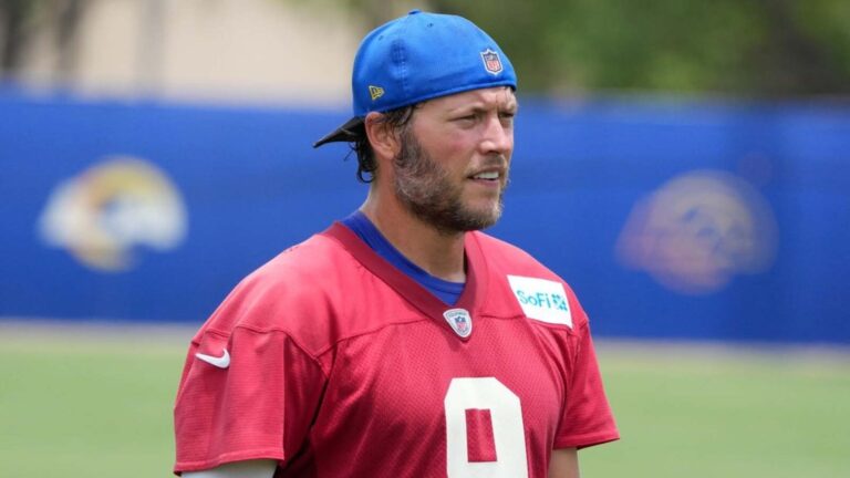 Report: Rams' Matthew Stafford on track for on-field work this week
