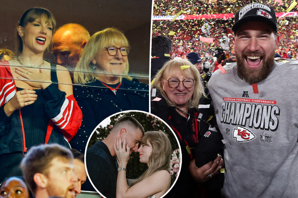Travis Kelce’s mom may have hinted at Taylor Swift engagement days before announcement