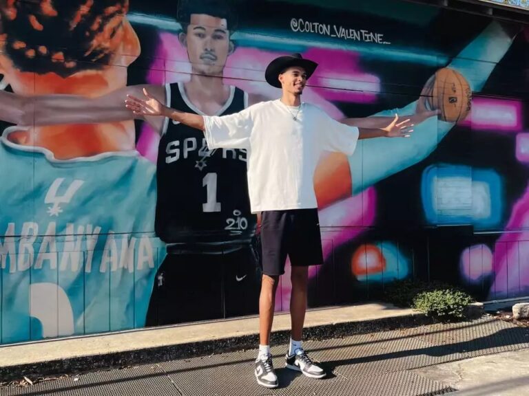 Victor Wembanyama’s mural at Southtown 101 was given an update