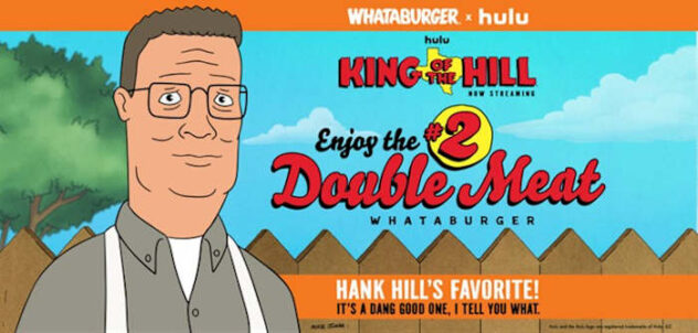 Whataburger celebrates ‘King of the Hill’ revival with free Double Meat Burger offer in September