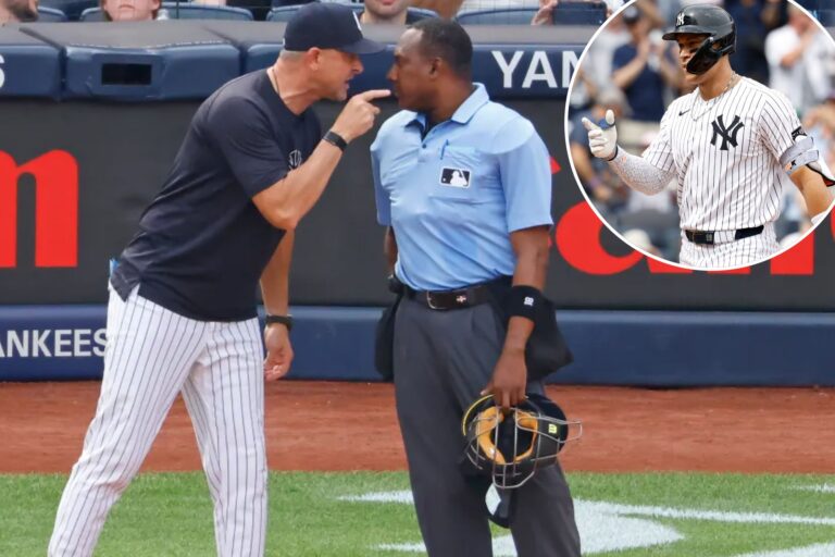 Aaron Boone gets ovation from Yankees fans after standing up for Aaron Judge