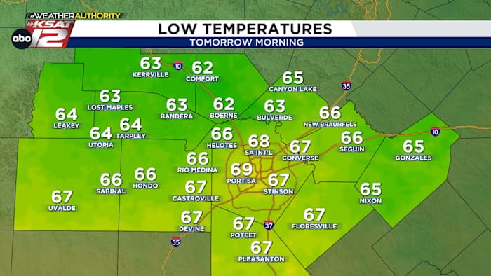 Another cool-ish morning expected tomorrow!