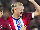 Are you watching, Ruben Amorim? Erling Haaland scores FIVE in Norway's 11-1 thrashing of Moldova - just days before Man City's clash with Man United