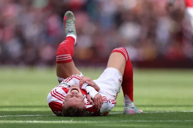 Arsenal dealt Martin Odegaard injury setback in Liverpool title race with Man City game looming