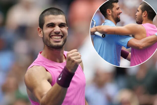 Carlos Alcaraz bests Novak Djokovic as he inches closer to US Open perfection