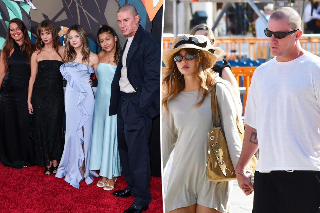 Channing Tatum, 45, and girlfriend Inka Williams, 26, make red carpet debut alongside his look-alike daughter