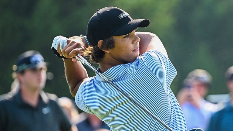 Charlie Woods, Tiger Woods' son, nails hole-in-one at TPC Sawgrass Junior Players Championship tournament
