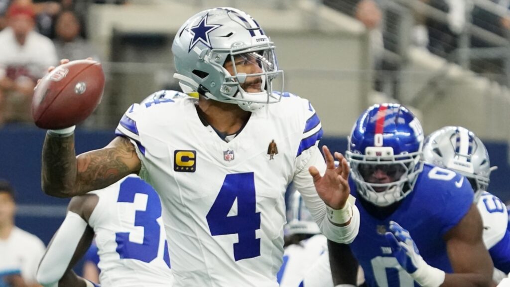 Cowboys rookie Tyler Booker reacts to blocking for Dak Prescott, compares him to wild list of past QBs