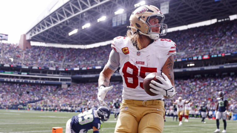 George Kittle's next game for the 49ers may be weeks away following a concerning injury update out of San Francisco