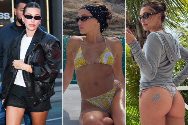 Hailey Bieber is wearing these $32 sunglasses on repeat