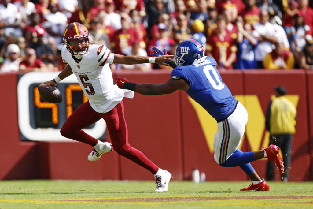 Jayden Daniels kept his perfect Giants record intact even without A game