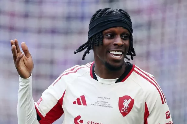 Jeremie Frimpong uses just one word to describe Rio Ngumoha after Liverpool emergence