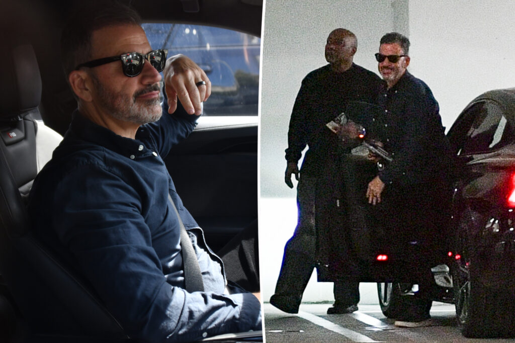 Jimmy Kimmel spotted heading to lawyer’s office in first public sighting since late-night show suspension