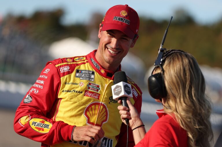 Joey Logano storms to NASCAR Cup pole at Loudon in Penske front row lockout